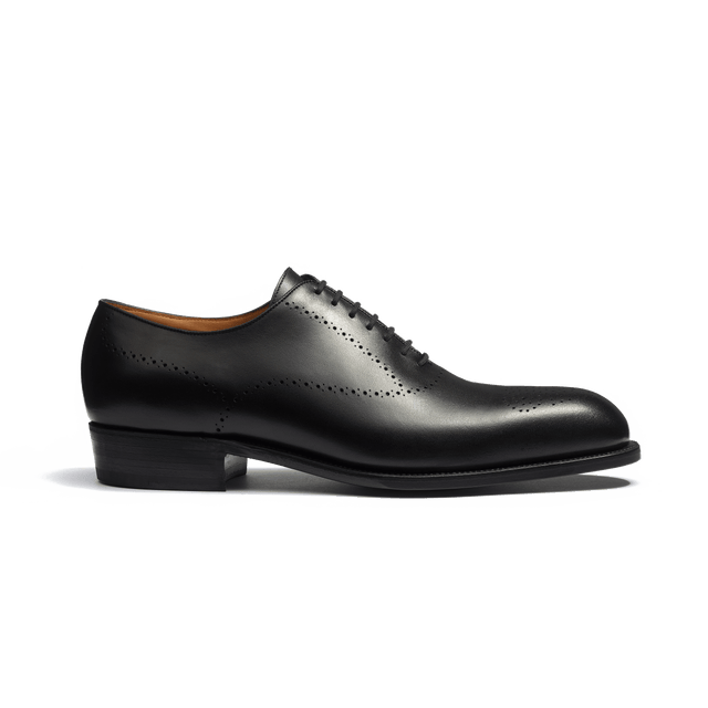Perforated Savile Oxford [Men Black boxcalf]
