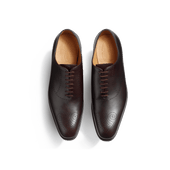 Perforated Savile Oxford [Men Dark Brown boxcalf]