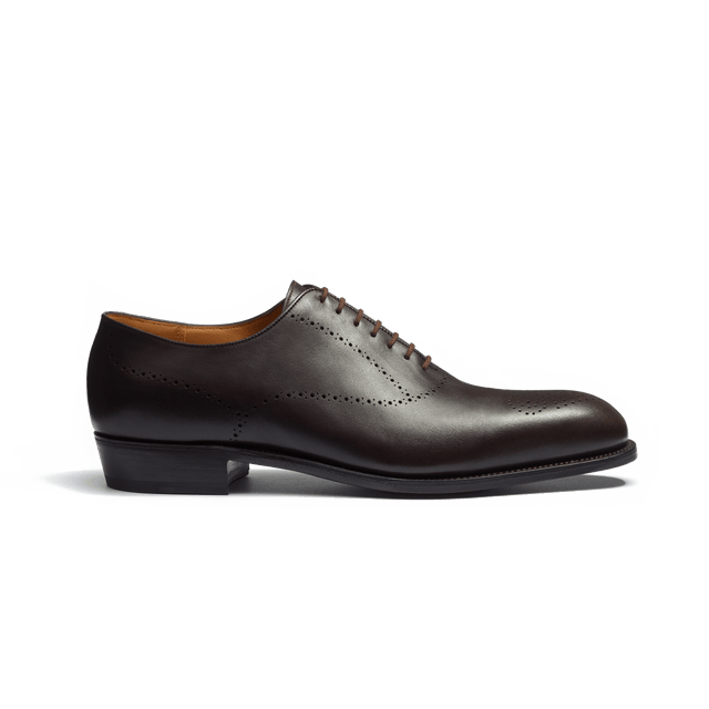 Perforated Savile Oxford [Men Dark Brown boxcalf]