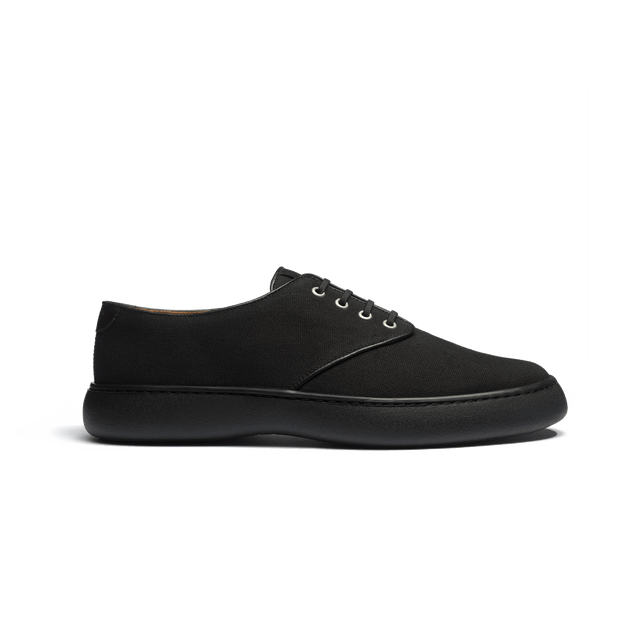 Tennis 1938 [Men Black cotton canvas, black sole]