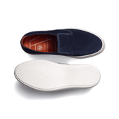 Tennis 1938 Slip On Roland-Garros [Navy suede calfskin with clay orange sport calfskin details]