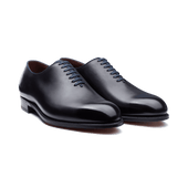 Ultra One Cut Oxford Shoe[Men Blue tamponato finish calfskin]