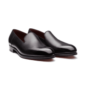 Ultra Loafer[Men Black tamponato finish calfskin]