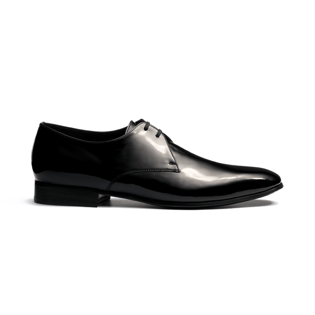 Cannes Derby[Men Black patent calfskin]