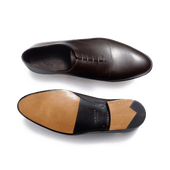 Remi One Cut Oxford Shoe With Perforations[Men Dark brown boxcalf]