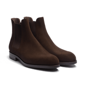 Edouard Chelsea Boot [Men Brown Suede calfskin]