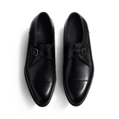 Single Derby Buckle Edouard [men smooth leather black shades]