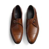 Buckle Edouard single derby [men smooth leather ebony brown shades]