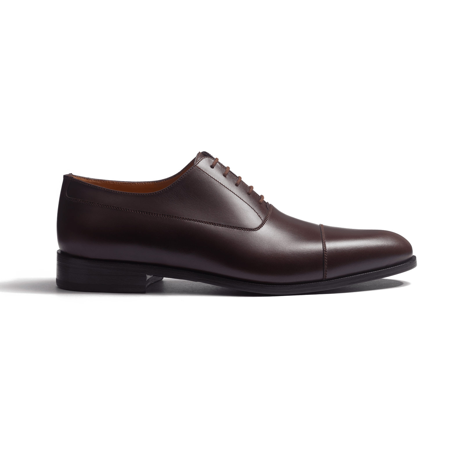 West Cap-toe Oxford Shoe [Men Dark brown boxcalf]