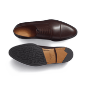 West Cap-toe Oxford Shoe [Men Dark brown boxcalf]