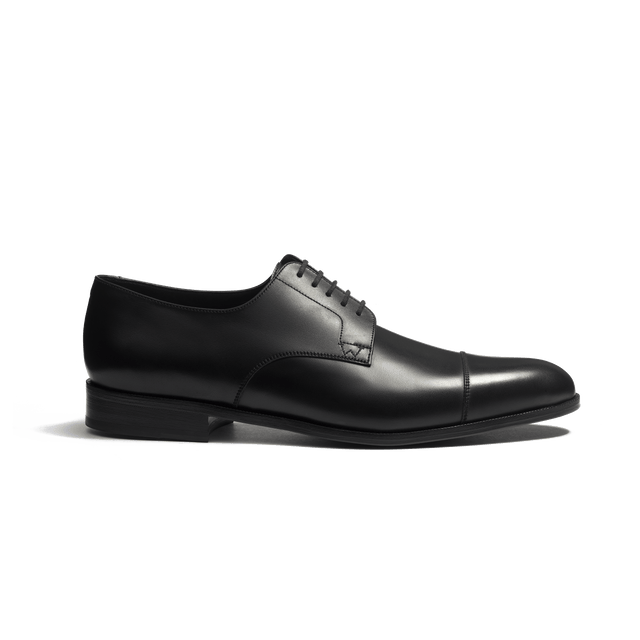 West Derby[Men Black soft calfskin]