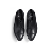 West Cap-toe Oxford Shoe[Men Black soft calfskin]