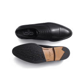 West Cap-toe Oxford Shoe[Men Black soft calfskin]