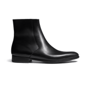 West Ankle Boot With Zip[Men Black soft calfskin]