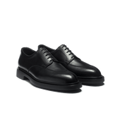 Walker Half-Hunt Derby[Men Black soft calfskin]