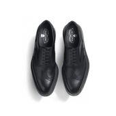 Walker Oxford with perforations[Men Black soft calfskin]