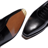Fusain one cut oxford [Black boxcalf]