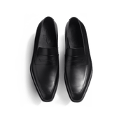 Fusain Loafer with strap [Men Black Boxcalf]