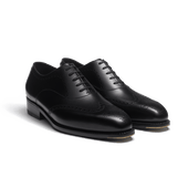 Fusain Perforated Oxford [Black Boxcalf]