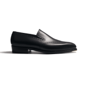 Fusain Onecut Perforated Loafer [Men Black Boxcalf]