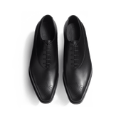 Fusain Asymetrical Oxford [Men Black Boxcalf]