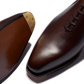 Fusain one cut oxford [Dark brown calf leather with shades]