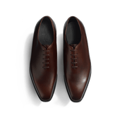 Fusain one cut oxford [Dark brown calf leather with shades]