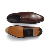 Fusain one cut oxford [Dark brown calf leather with shades]