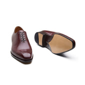 Constello True Seamless Medallion Hand Welted Rosewood Brown Aniline Calf