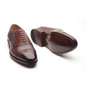 Nouveau Quarter Brogue Smoky Whiskey Hand Welted Patina Collection