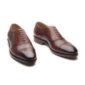 Nouveau Quarter Brogue Smoky Whiskey Hand Welted Patina Collection