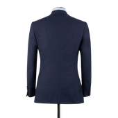 Single Breasted Peak Lapel Suit In Tropical Wool