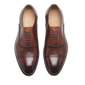 Nouveau Quarter Brogue Smoky Whiskey Hand Welted Patina Collection