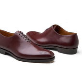 Constello True Seamless Medallion Hand Welted Rosewood Brown Aniline Calf