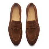 Aurus Penny Loafer French Calf Suede Hand Welted Summer Classics