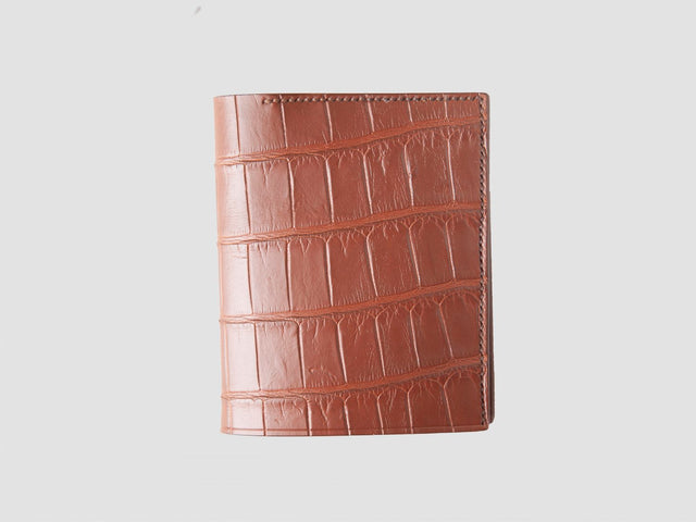 Tan Alligator Bi-Fold Cardholder — George Cleverley
