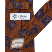 Printed Grossa Grenadine Silk Tie Hand Rolled