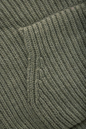 Wool Chunky Pullover Hoodie Fatigue