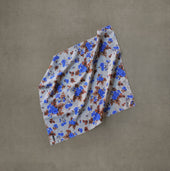 Printed Wool Square Scarf Floral