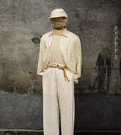 Bobby Wide Cut Pleated Trousers Gauze S M L
