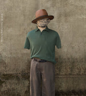 Folk Cotton Linen Polo Xl