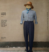 Lukas Pants Texture Linen Herringbone 36