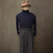 Wide Leg Matisse Pants Chalk Stripe Flannel 30