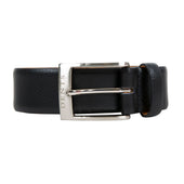 Men S Heritage Lined Full Grain Leather Belt With Satin Nickel Buckle