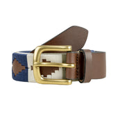 Men S Polo Full Grain Leather Belt With Brass Buckle