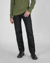 21oz Selvedge Denim Slim Straight Cut - Superblack Non-Fade