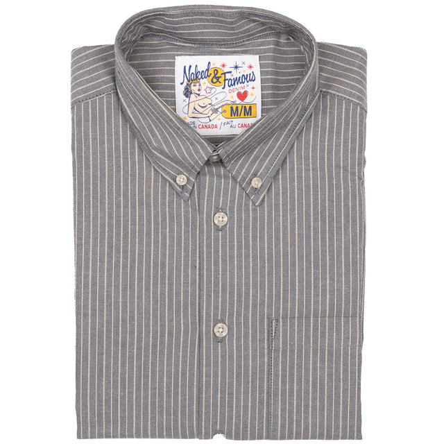 Easy Shirt - Soft Finish Classic Stripe - Indigo