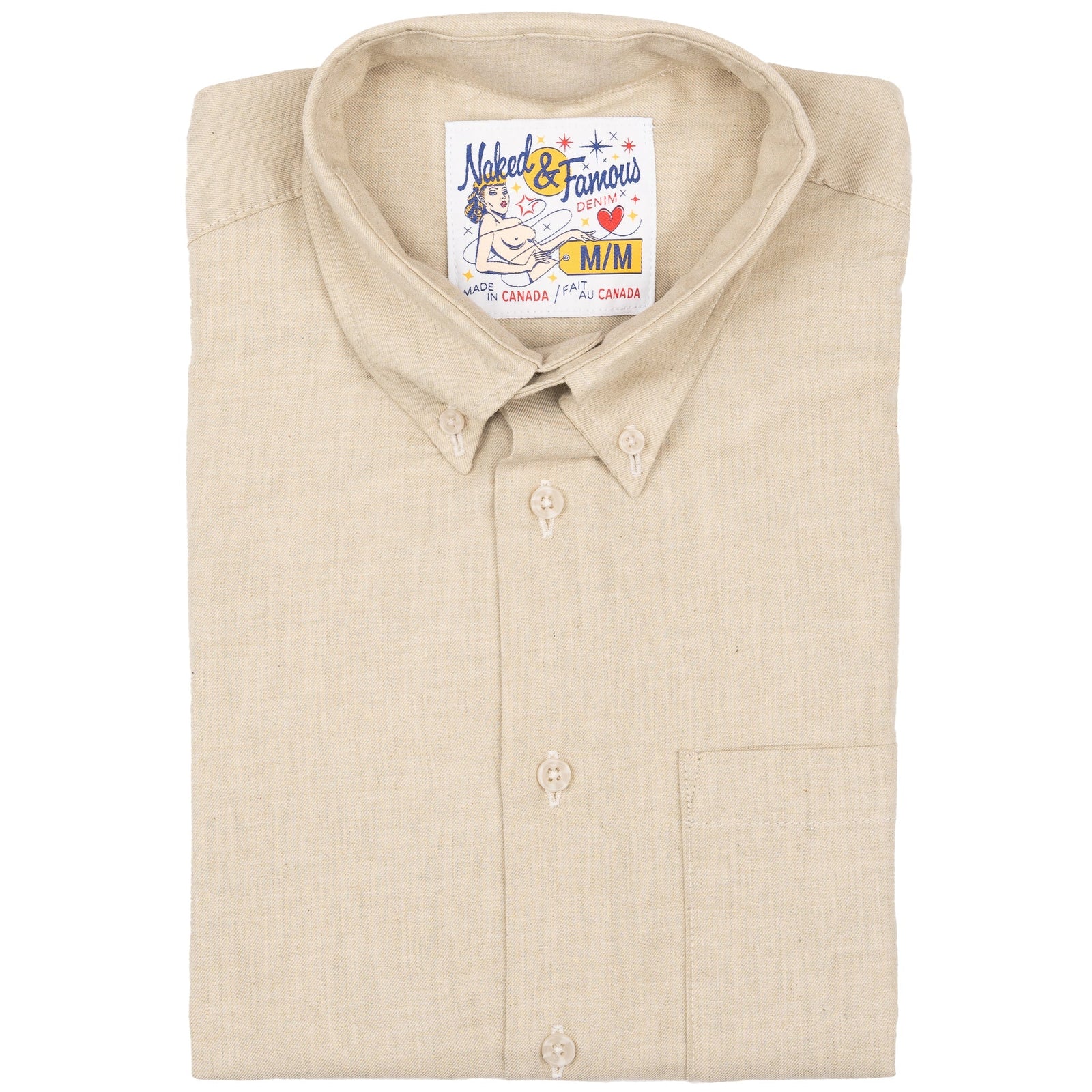 Easy Shirt Melange Soft Twill Pale