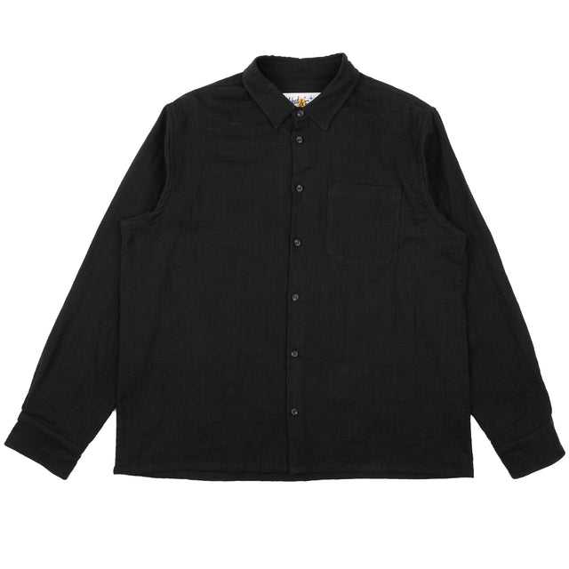 True Shirt - Double Weave Slub Gauze - Black