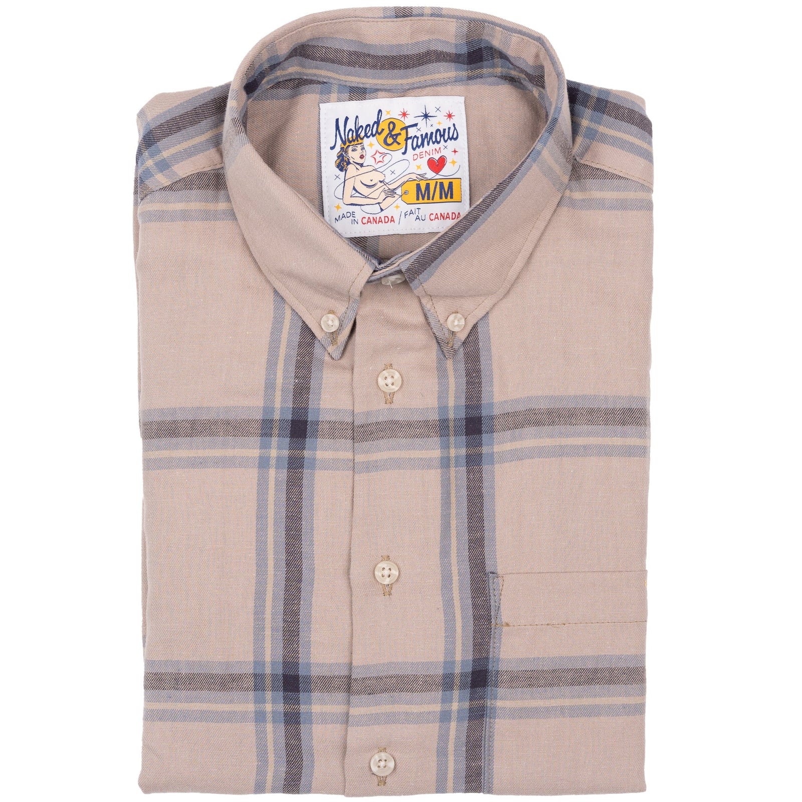 Easy Shirt Hemp Blend Check